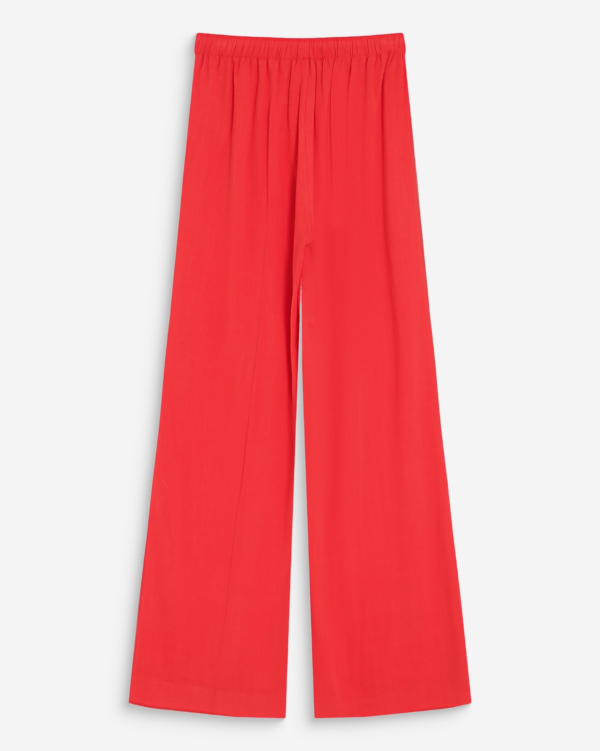 Pantalon large en lin sanguine Raven