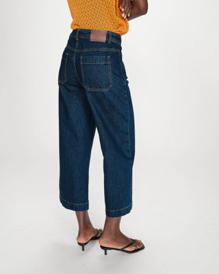 Jean loose 7/8e darkblue Joe