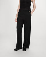Straight tailored trousers noir Valigny