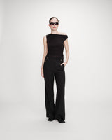Straight tailored trousers noir Valigny