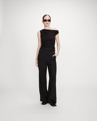 Straight tailored trousers noir Valigny