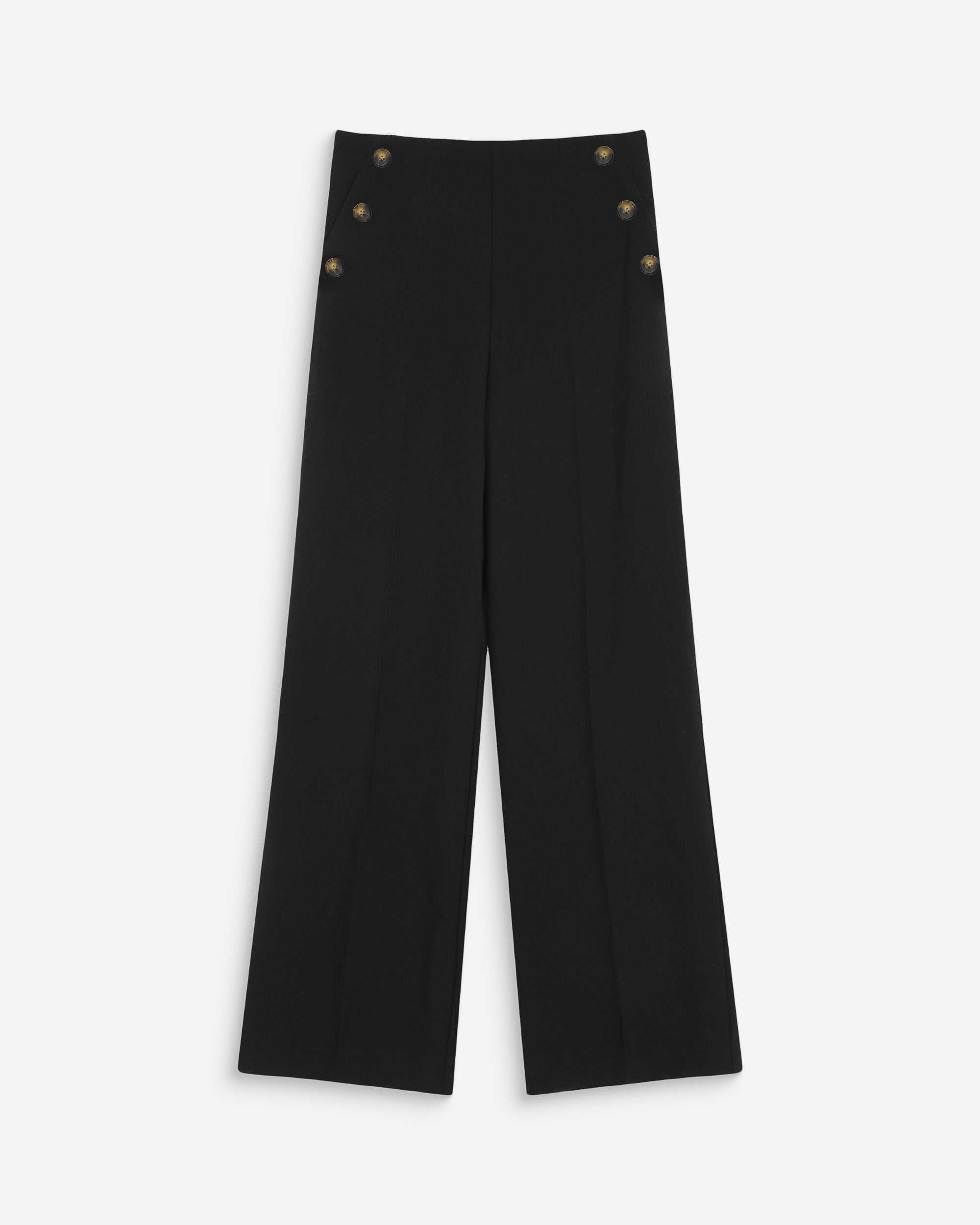 Straight tailored trousers noir Valigny