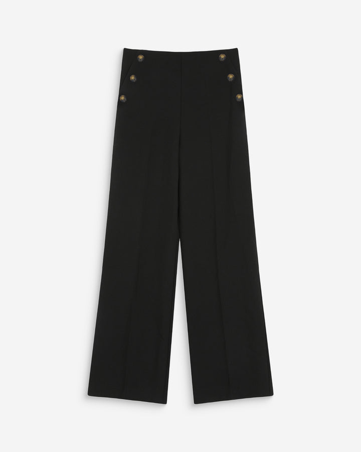 Pantalón de traje recto noir Valigny