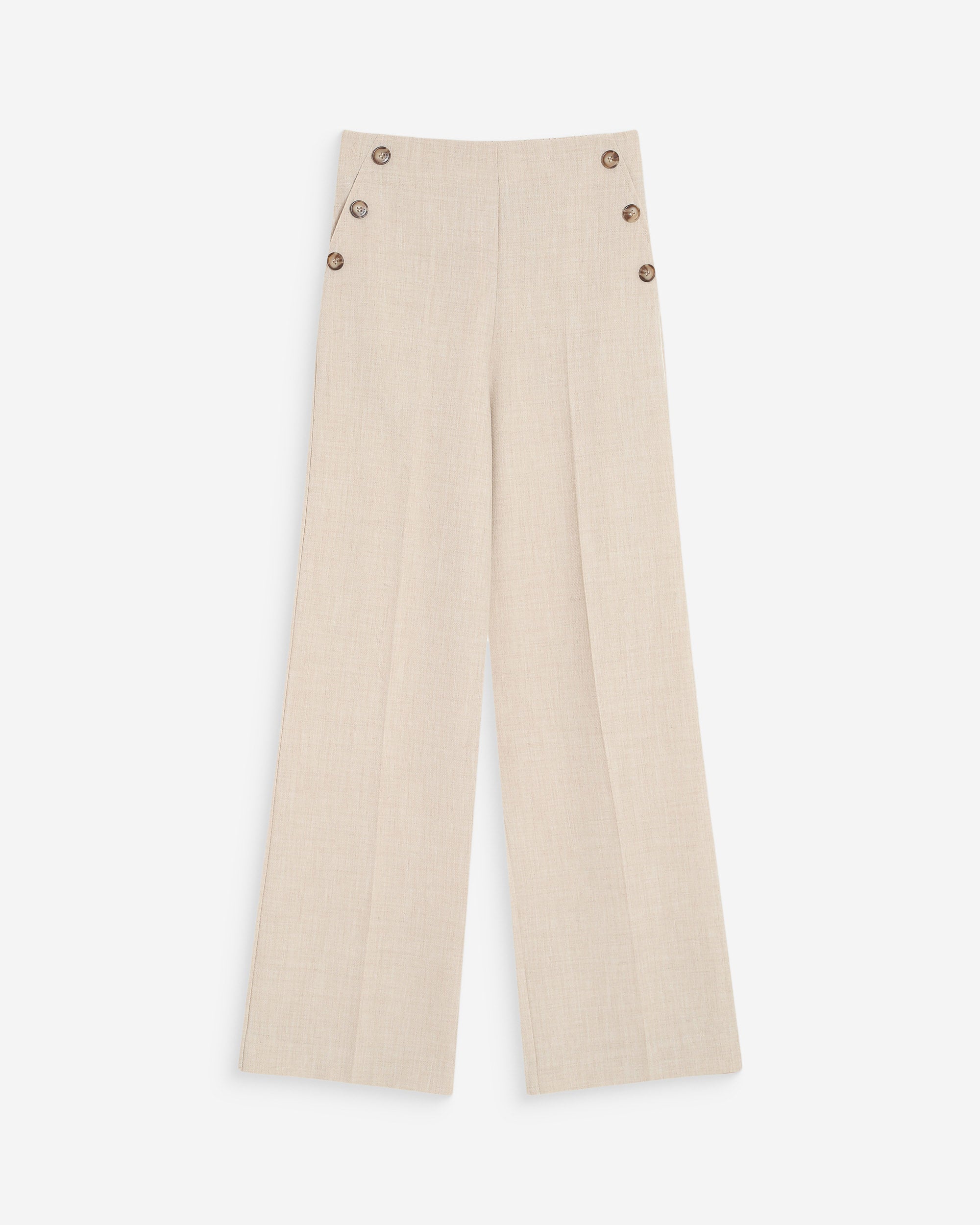 Pantalon tailleur droit sable Valigny