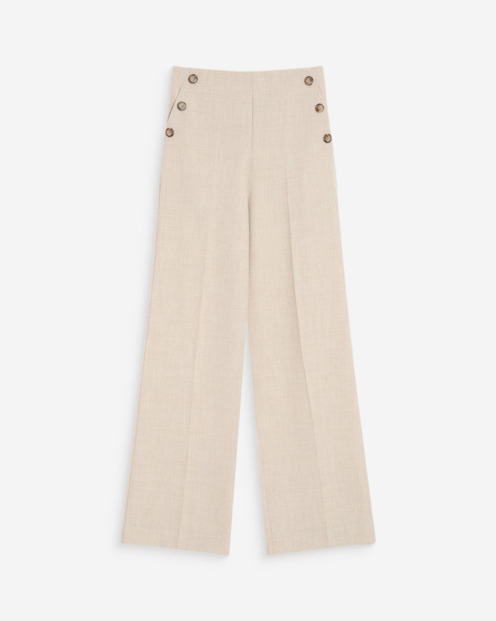 Pantalon tailleur droit sable Valigny