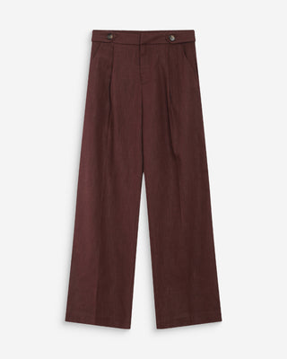 Pantalon tailleur chocolat Vanelis
