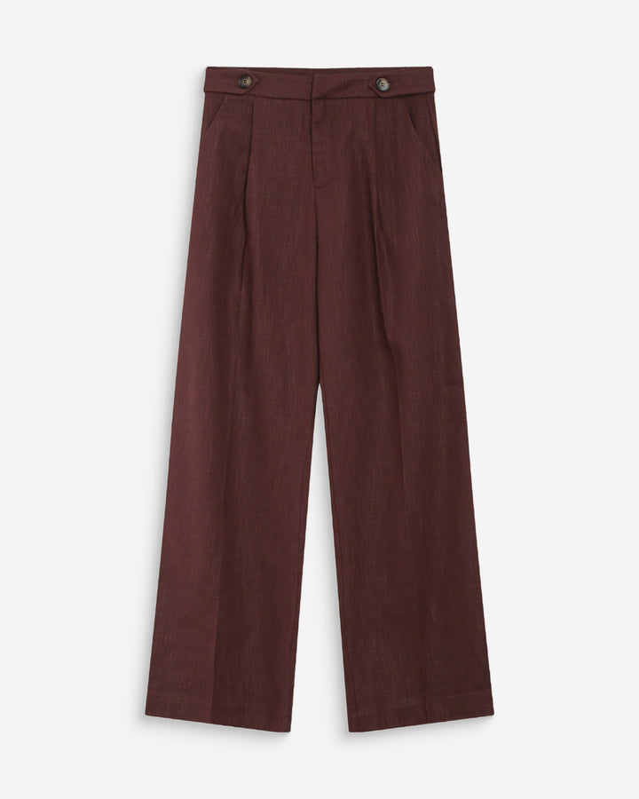 Pantalon tailleur chocolat Vanelis