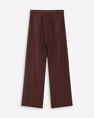 Pantalon tailleur chocolat Vanelis
