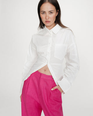 Pantalon tailleur fuchsia Vanelis