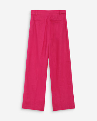 Pantalon tailleur fuchsia Vanelis
