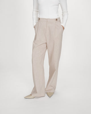 Pantalon tailleur sable Vanelis