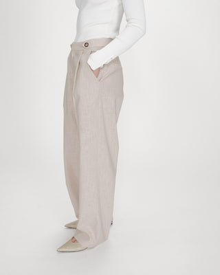 Pantalon tailleur sable Vanelis