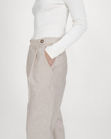 Pantalon tailleur sable Vanelis