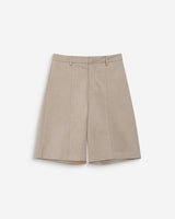 Suede bermuda shorts grege Vacanza