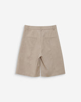 Suede bermuda shorts grege Vacanza