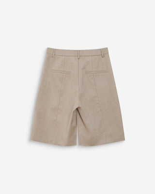 Suede bermuda shorts grege Vacanza