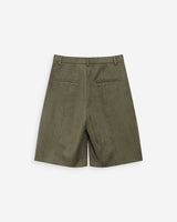 Bermudas de ante sintético kaki Vacanza