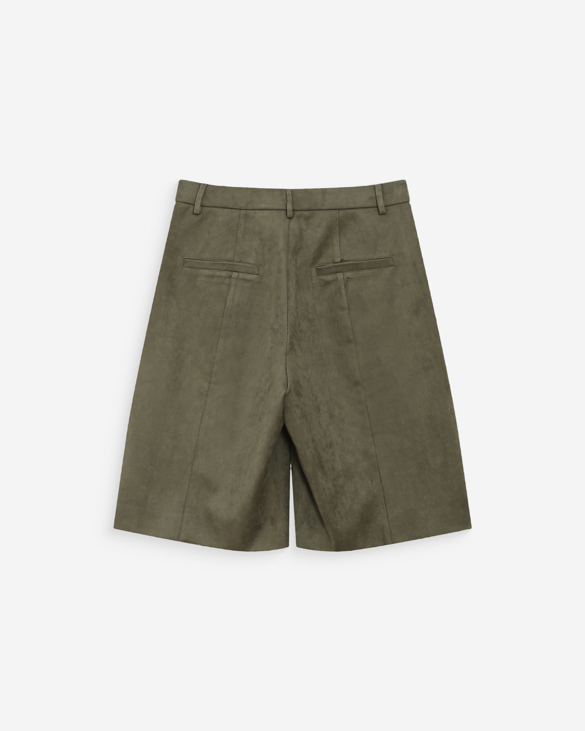 Bermudas de ante sintético kaki Vacanza