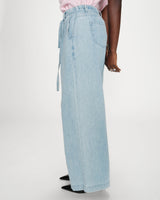 Jean baggy fluide skyblue Pompon