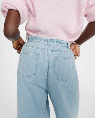 Jean baggy fluide skyblue Pompon