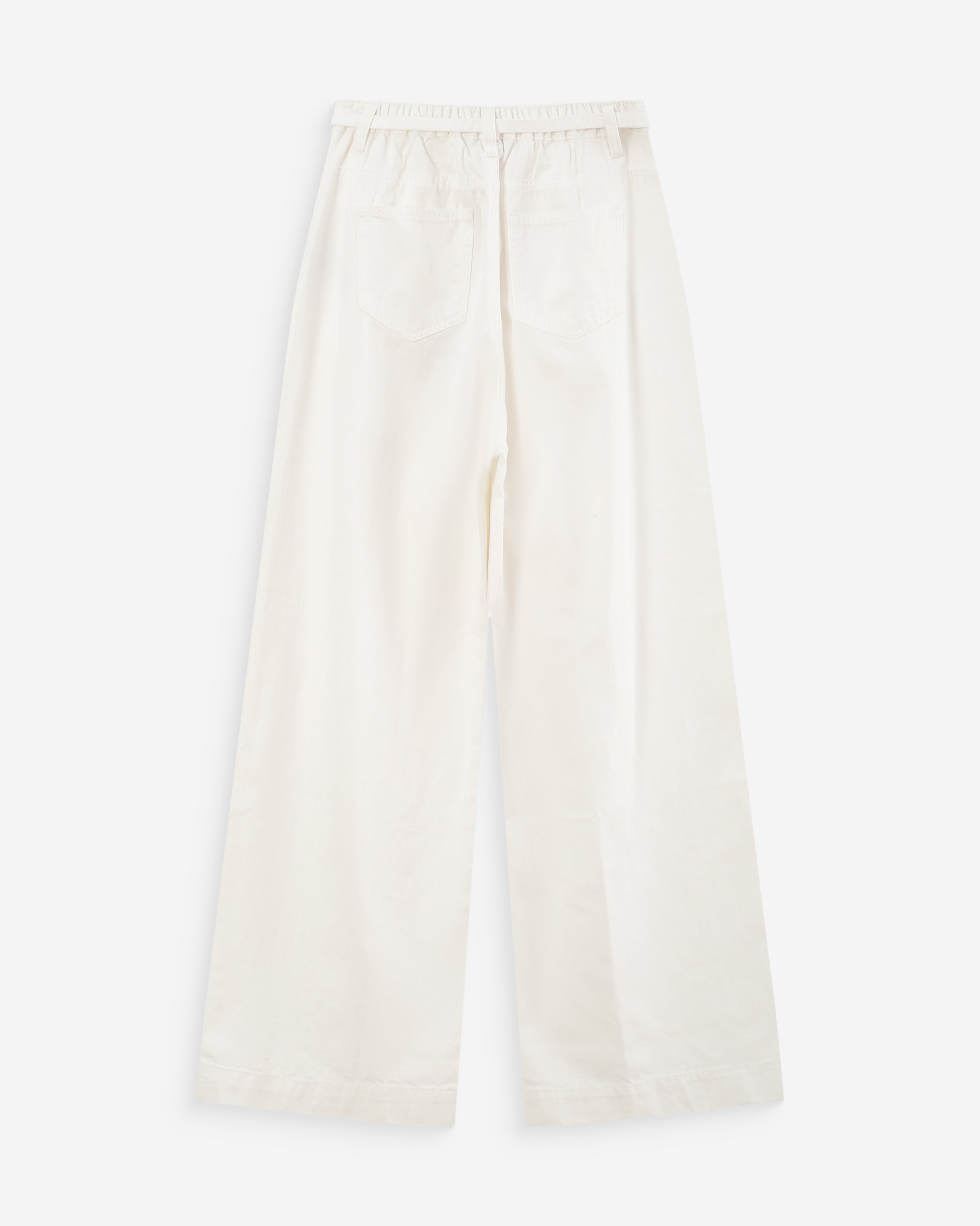 Jean baggy fluide white Pompon