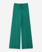 Pantalon large en maille vert Valado
