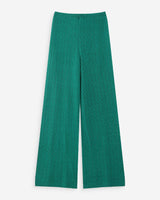 Pantalon large en maille vert Valado
