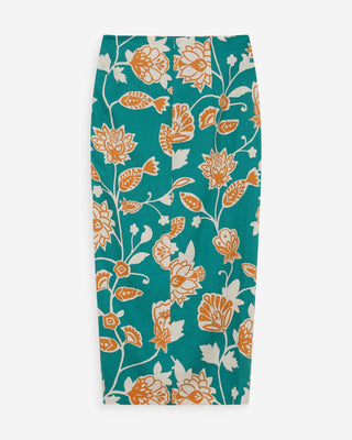 Jupe longue à fleurs vert Valandra