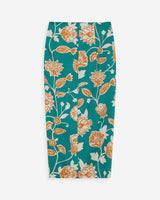 Falda larga con abertura de flores vert Valandra