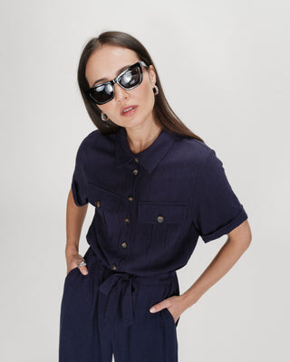 Combinaison pantalon marine Vanelle