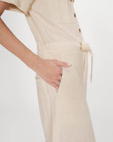 Mono fluido con cintura marcada sable Vanelle