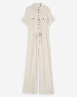 Mono fluido con cintura marcada sable Vanelle