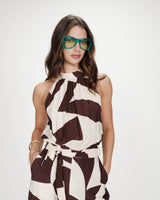 Mono estampado geométrico chocolat Vedette