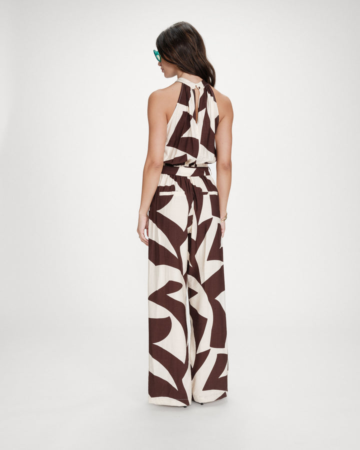 Mono estampado geométrico chocolat Vedette