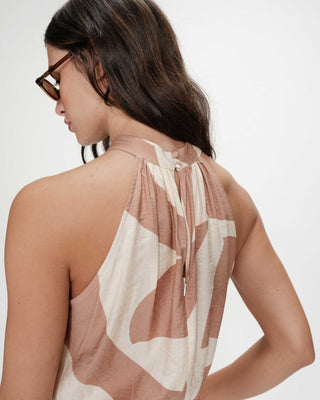 Mono estampado geométrico mocha Vedette