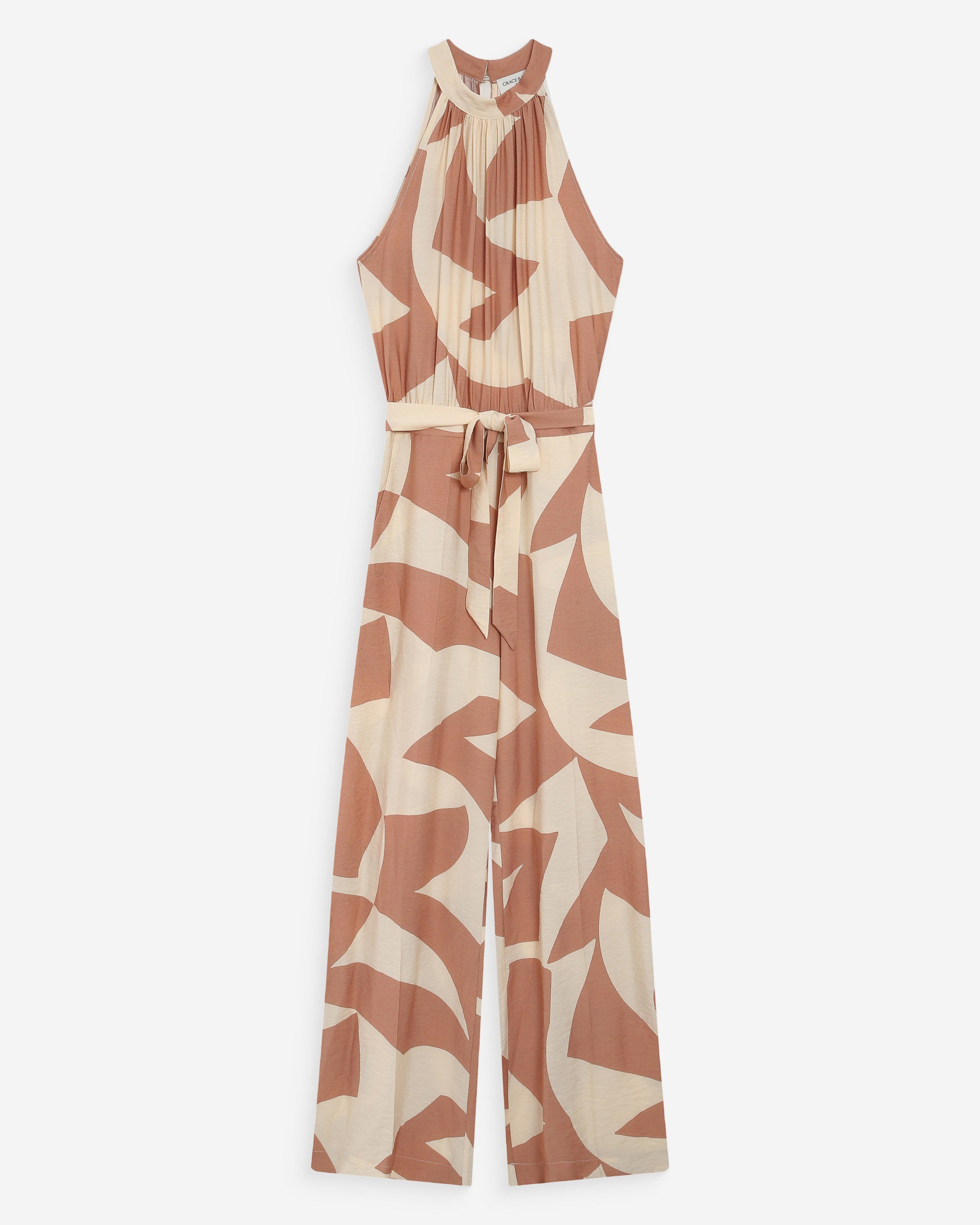 Mono estampado geométrico mocha Vedette