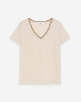 T-shirt col V amande Vasco