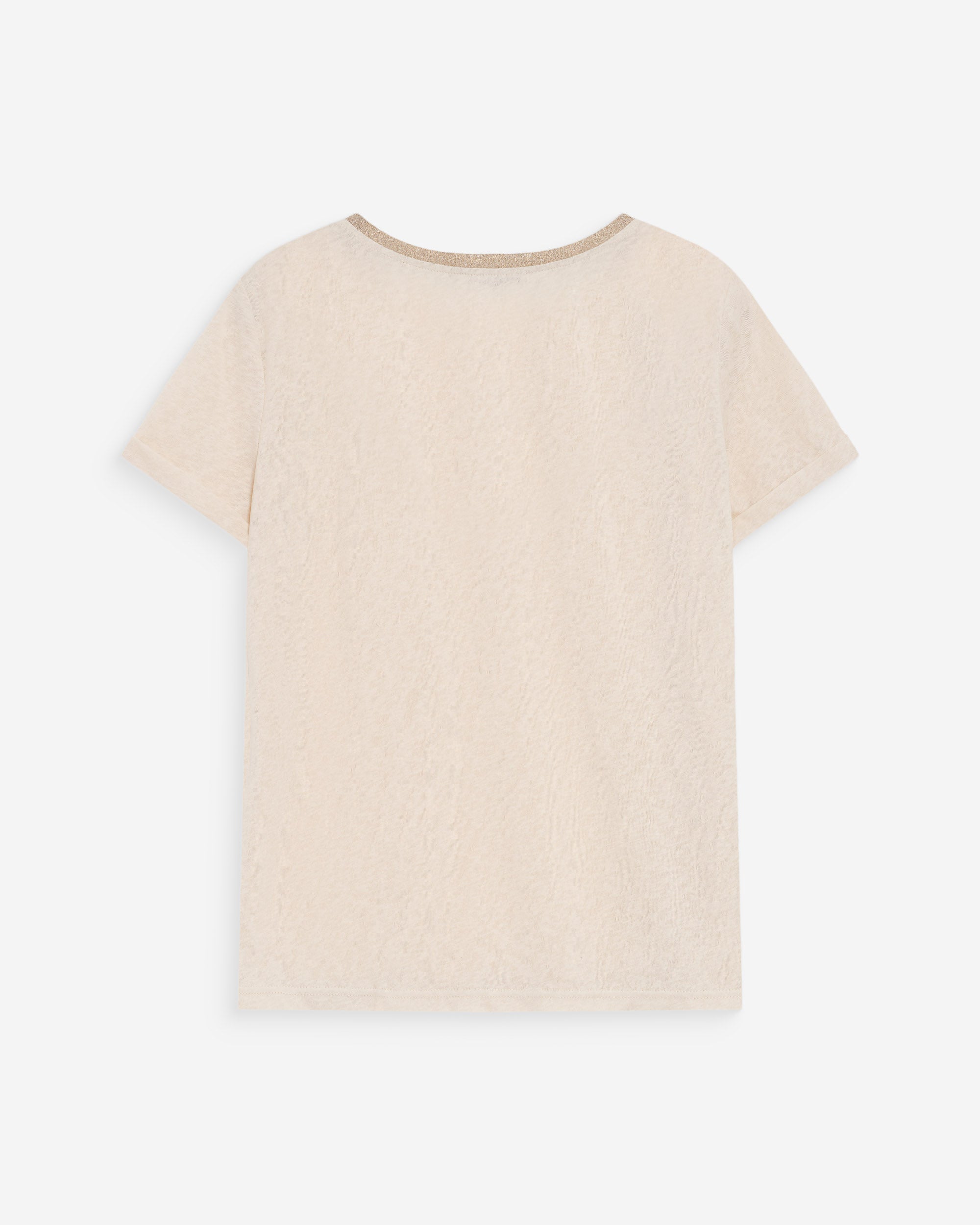 T-shirt col V amande Vasco