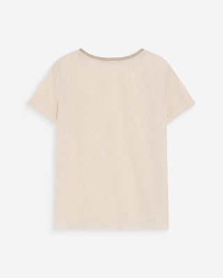 Camiseta de manga corta con escote en V amande Vasco