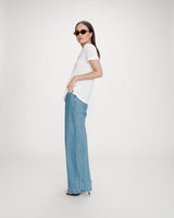 T-shirt col V ivoire Vasco