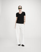 T-shirt col V noir Vasco