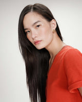 T-shirt col V sanguine Vasco