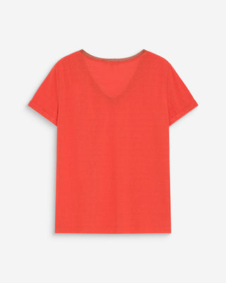 T-shirt col V sanguine Vasco