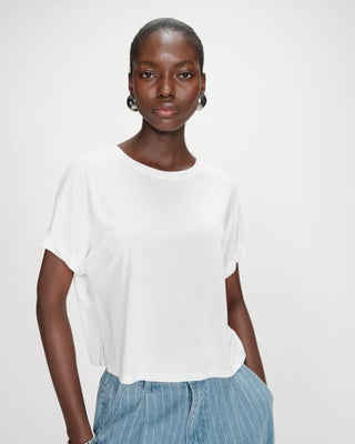 T-shirt oversize en modal ivoire Parma