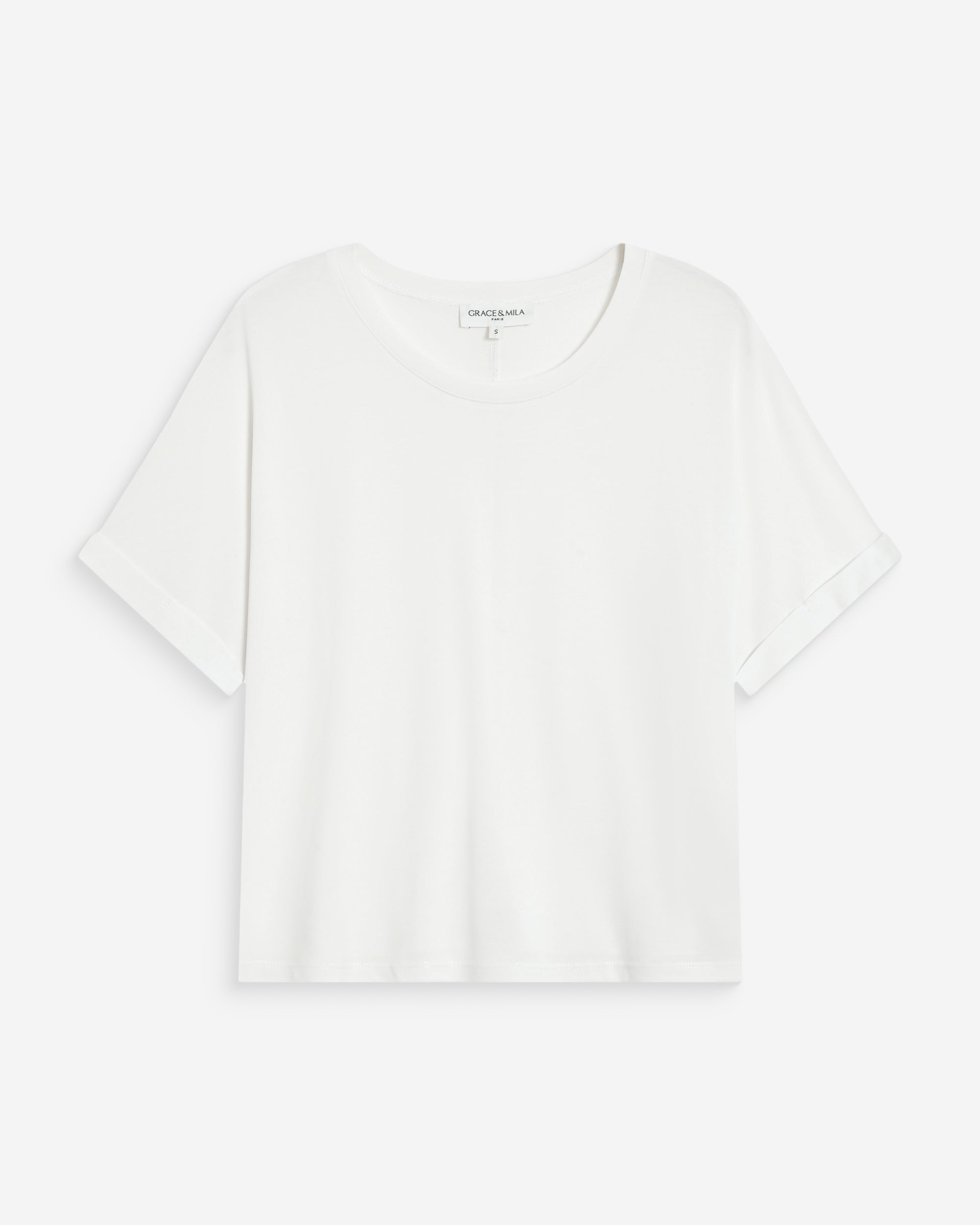 T-shirt oversize en modal ivoire Parma