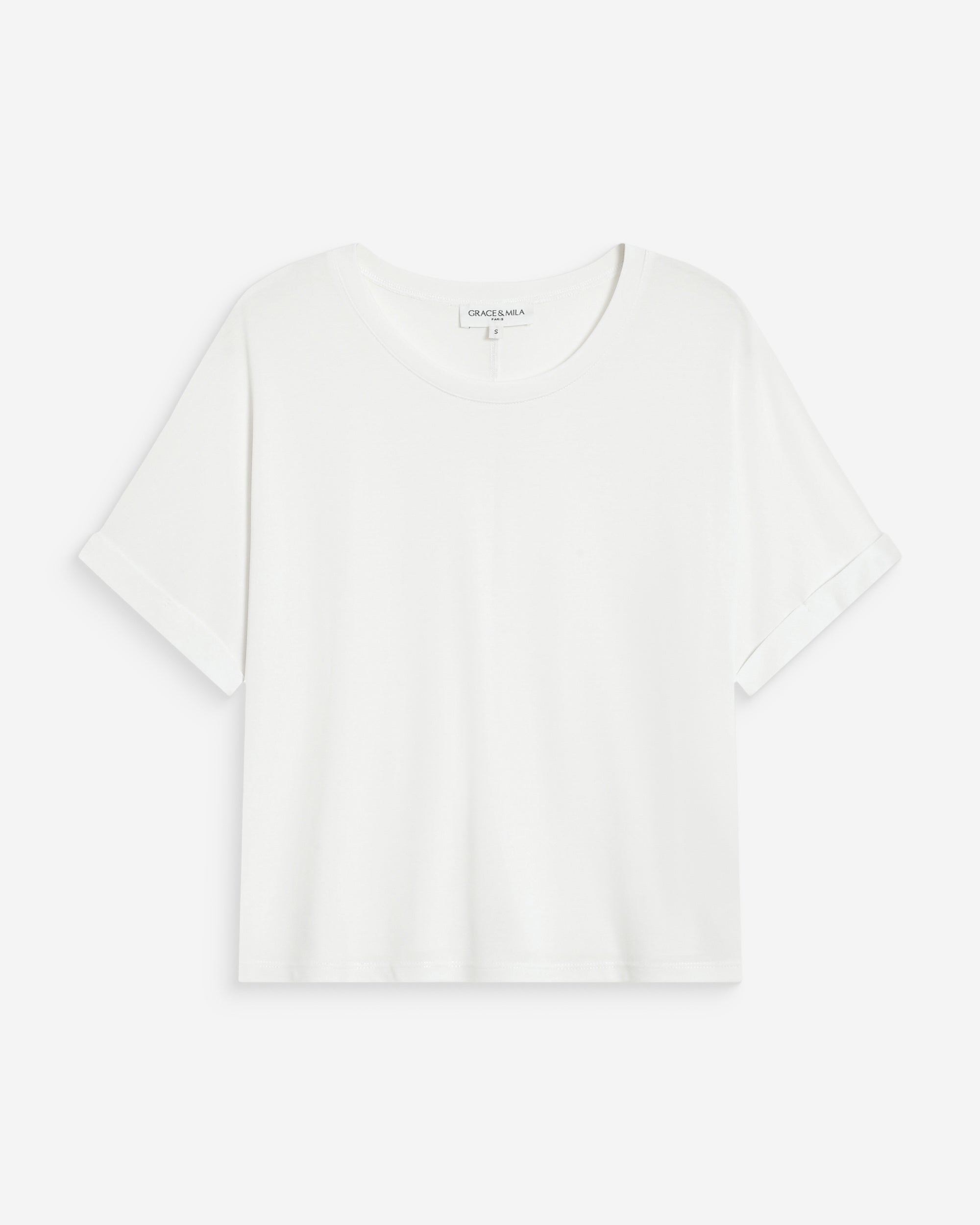 T-shirt oversize en modal ivoire Parma