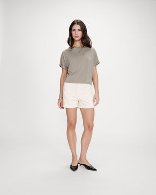T-shirt oversize en modal kaki Parma
