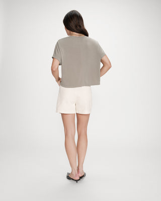 T-shirt oversize en modal kaki Parma