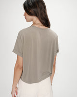 T-shirt oversize en modal kaki Parma