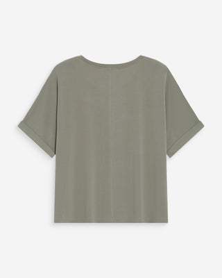 T-shirt oversize en modal kaki Parma